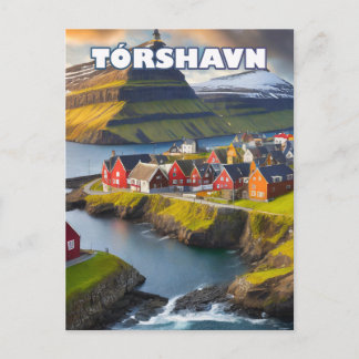 Carte Postale Tórshavn, où la nature sauvage se déploie