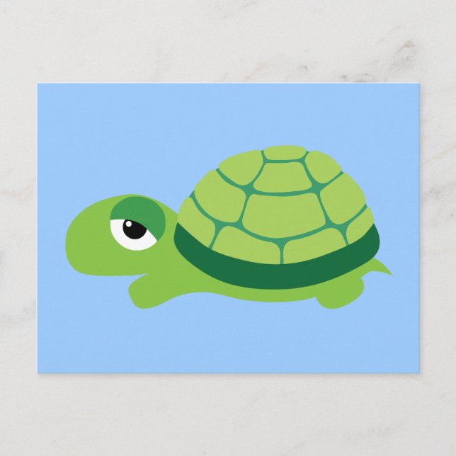 Carte Postale tortue (Devant)