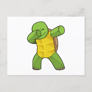 Carte Postale Tortue au dab de danse hip hop