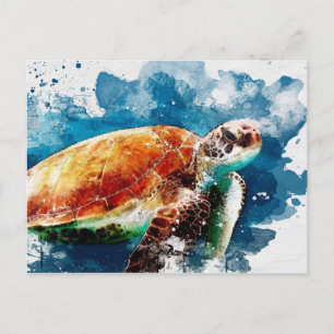 Carte Postale Tortue de mer