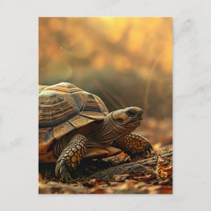 Carte Postale Tortue en pleine nature