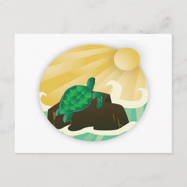 Carte Postale Tortue Hawaii de la baie de Hanauma (Devant)