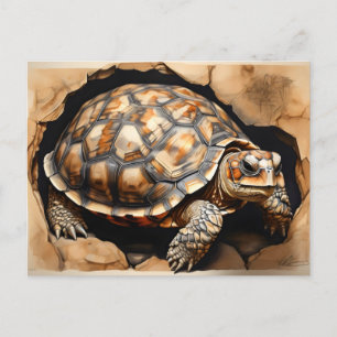 Carte Postale Tortue noire africaine