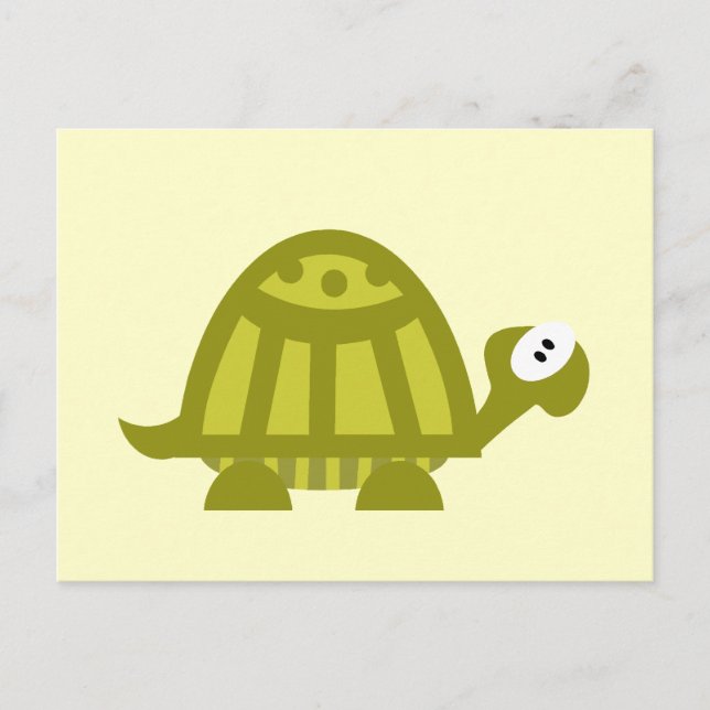 Carte Postale Tortue verte (Devant)