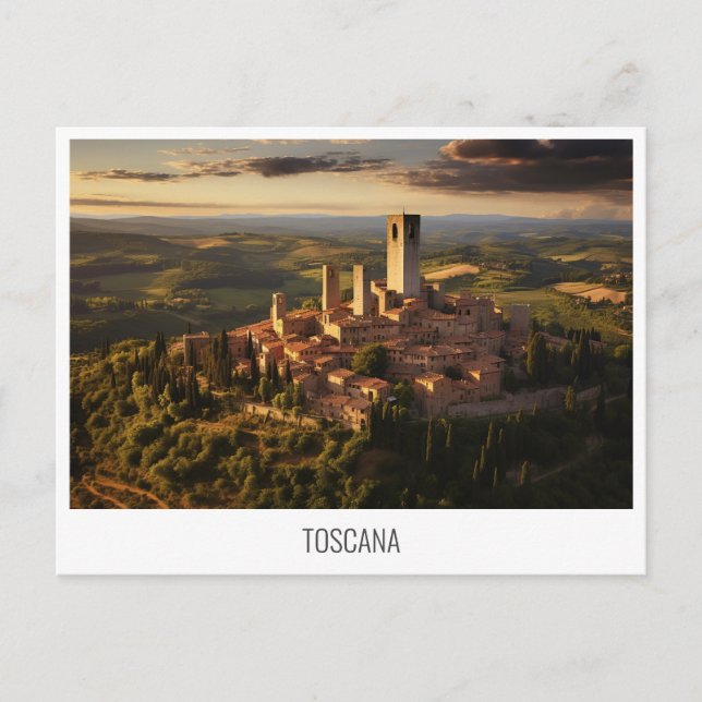 Carte postale Toscane, Italie (Devant)