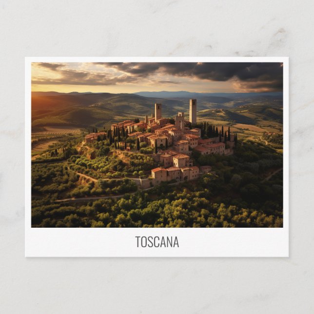 Carte postale Toscane, Italie (Devant)