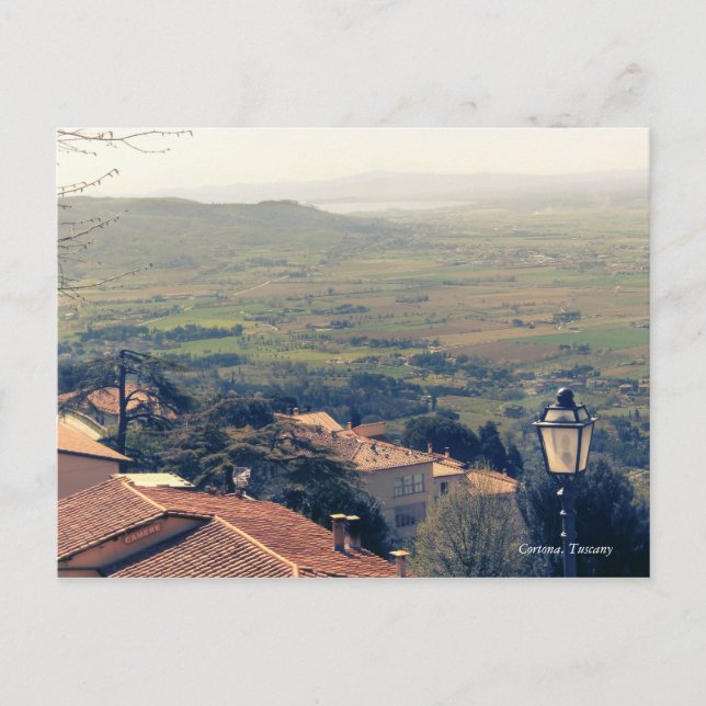Carte Postale Toscane. Italie. Cortona (Devant)