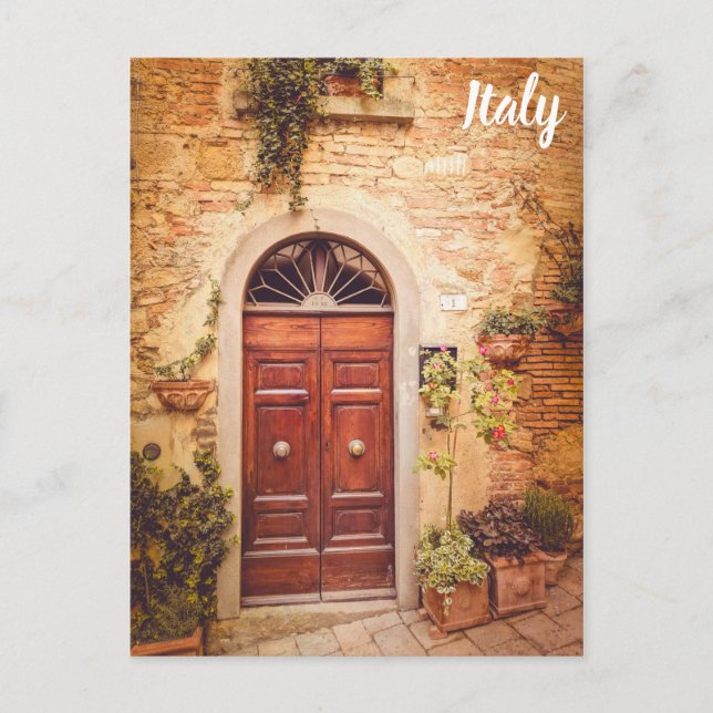 Carte Postale Toscane Italie Porte italienne Photo de voyage (Devant)