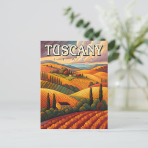 Carte Postale Toscane Italie Voyage Rétro