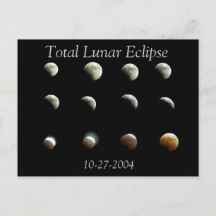 Carte postale Total Lunaire Eclipse Photo