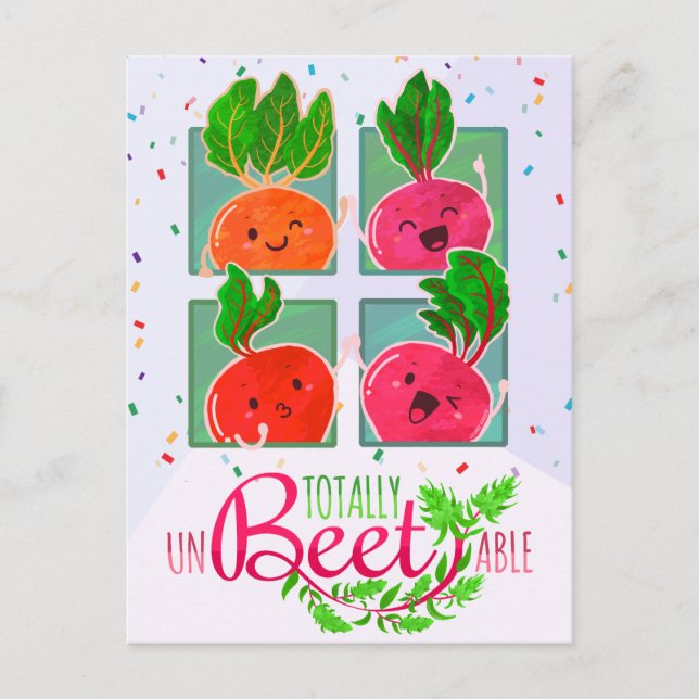 Carte Postale Totalement imbattable | Jeu de devis motivationnel (Devant)