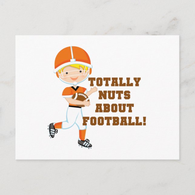Carte Postale Totalement Nez Sur Le Football (Devant)
