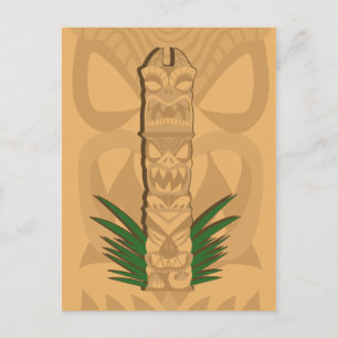 Carte Postale Totem de Dinosaur Tiki