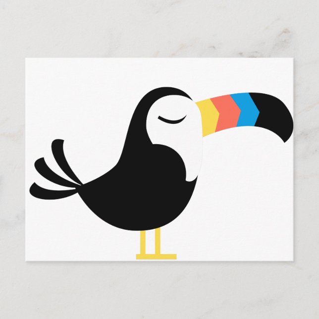 Carte Postale Toucan coloré (Devant)