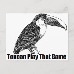 Carte Postale Toucan Joue Ce Jeu
