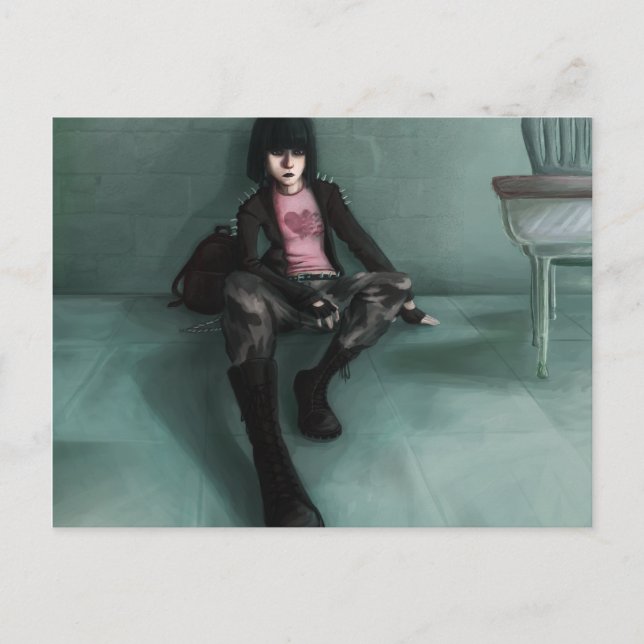 Carte Postale Touche de rose (Devant)