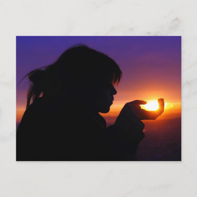 Carte Postale Toucher l'essence (Devant)