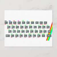 Touches de clavier de spectre Sinclair ZX