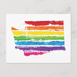 Carte Postale touches de couleurs de washington