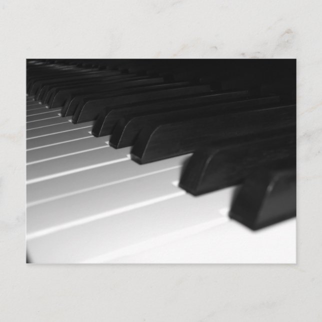 Carte Postale Touches de piano (Devant)