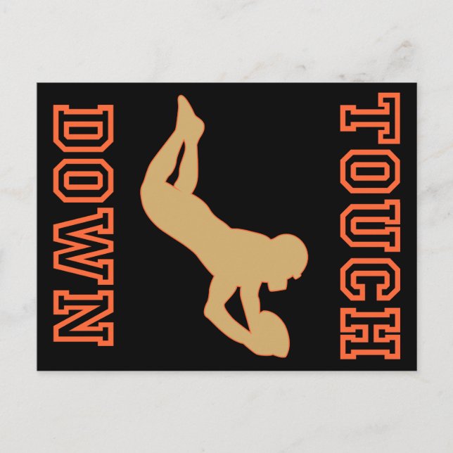 Carte Postale Touchez vers le bas en vert (Devant)