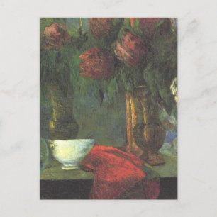 Carte Postale Toujours la vie avec le Vase blanc par Paul Gaugui