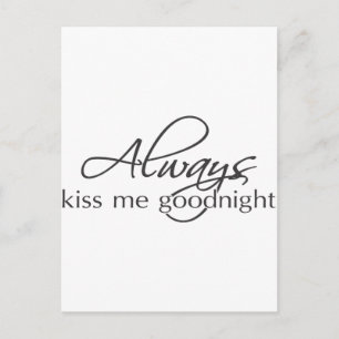 Carte Postale Toujours m'embrasser