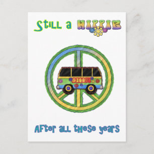 Carte Postale Toujours une hippie après toutes ces années