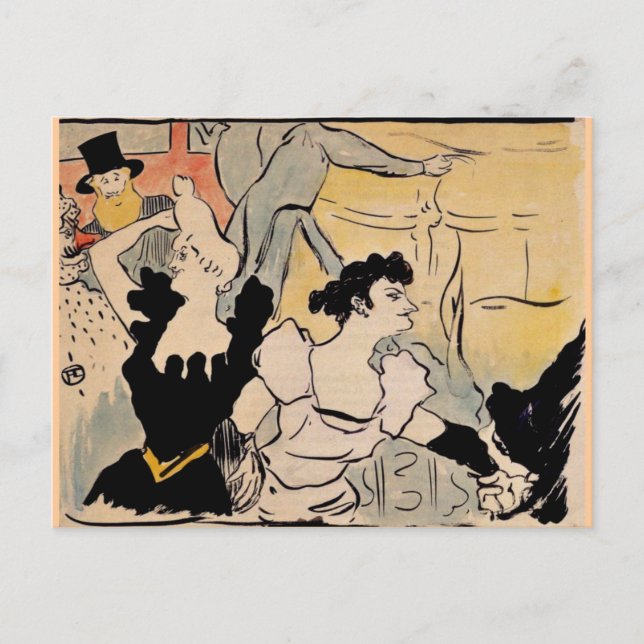 Carte Postale Toulouse-Lautrec, Au Bal (Devant)