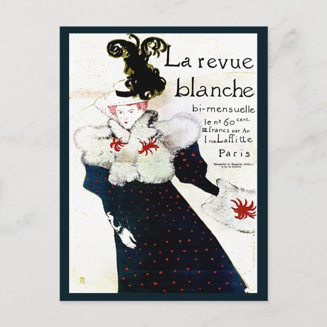 Carte Postale Toulouse Lautrec magazine publicité (Devant)