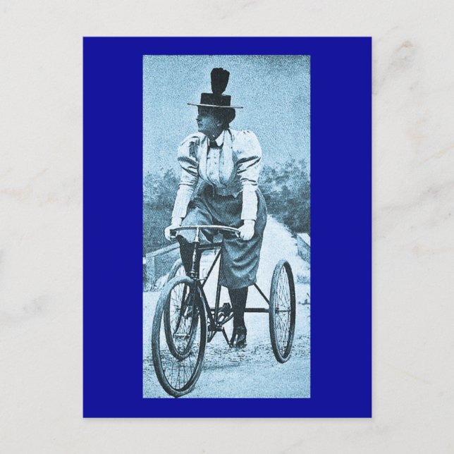 Carte Postale Tour à vélo - Vintage (Devant)