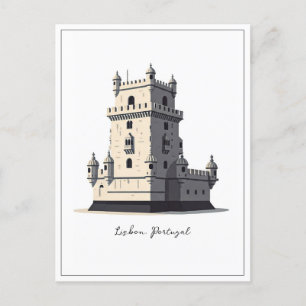 Carte Postale Tour Belem de Lisbonne