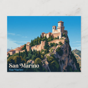 Carte Postale Tour Cesta (Deuxième Tour) Saint-Marin