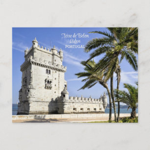 Carte Postale Tour de Belém, Lisbonne, Portugal