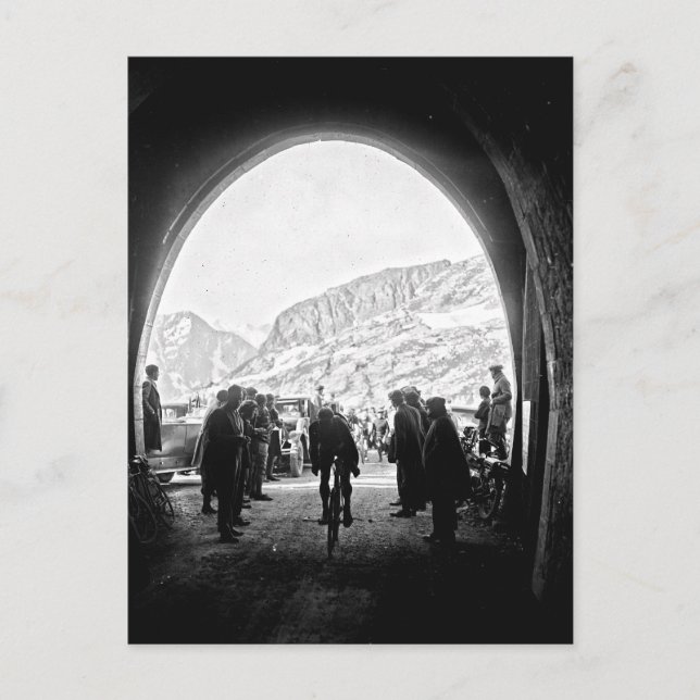 Carte Postale Tour de France 1928 Étape 14 Tunnel de Galibier (Devant)