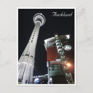 Carte Postale tour de la ville-ciel auckland