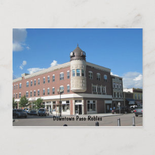 Carte Postale Tour de l'horloge Downtown Paso Robles