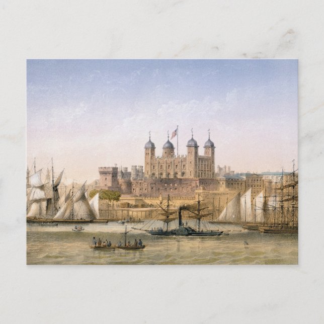 Carte Postale Tour de Londres, c.1862 (colour litho) (Devant)