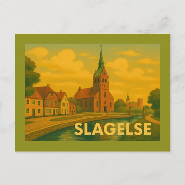 Carte Postale Tour de Slagelse Danemark (Devant)