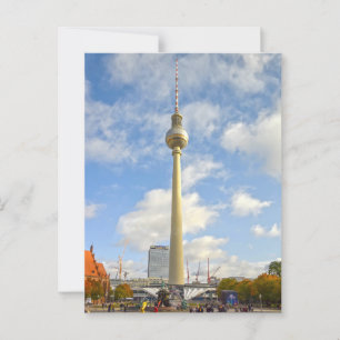 Carte Postale Tour de télévision, Berlin, Allemagne