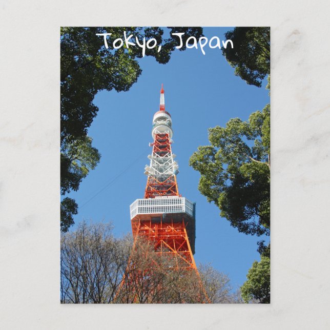 Carte Postale Tour de Tokyo, Japon (Devant)
