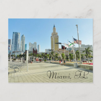 Carte Postale Tour du centre de Miami/liberté