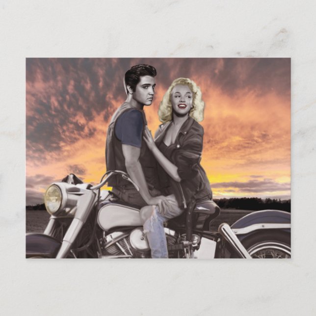 Carte Postale Tour du coucher du soleil (Devant)