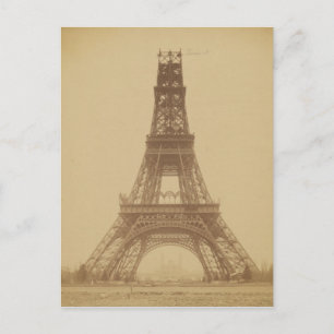 Carte Postale Tour Eiffel en construction 1888
