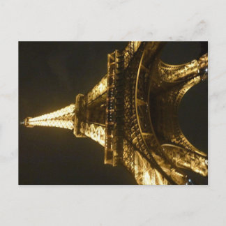 Carte Postale Tour Eiffel en soirée