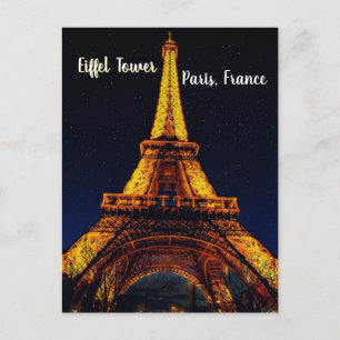 Carte Postale Tour Eiffel la nuit – Paris