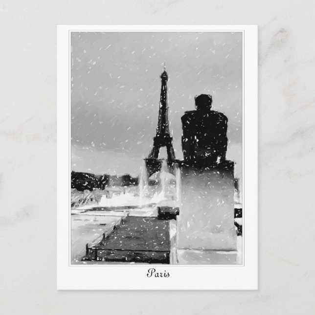 Carte Postale Tour Eiffel, Paris (Devant)