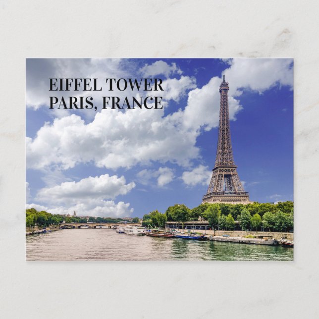 Carte Postale Tour Eiffel Paris Seine (Devant)