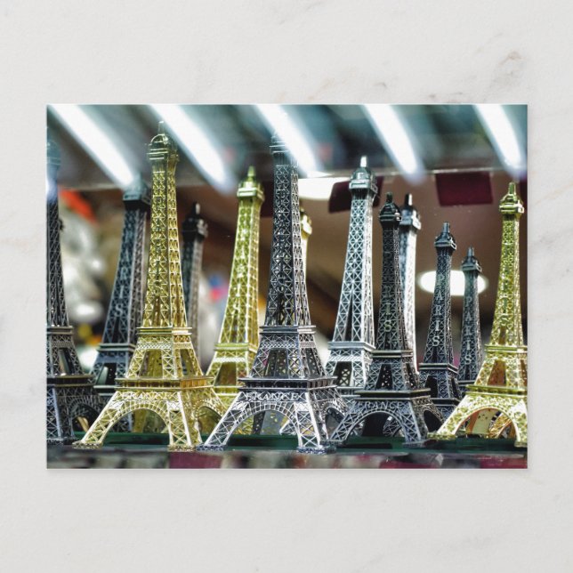 Carte Postale Tour Eiffel Souvenirs (Devant)