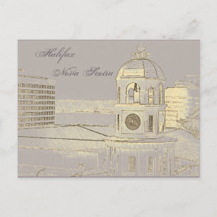 Carte postale Tour Horloge Halifax Nouvelle-Écosse